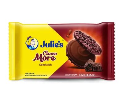Julie's Choco More Sandwich Biscuit 132gm Malaysia