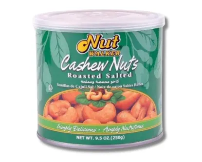 Nut Walker Cashew Nuts Roasted Salted 250gm (Tin)
