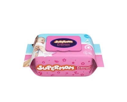 Supermom Premium Mild Baby Wipes 120Pcs