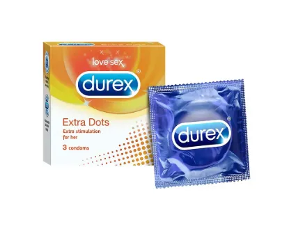 Durex Extra Dots Condoms 3Pcs