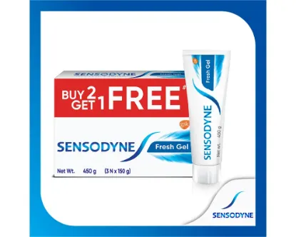 Sensodyne Fresh Gel Toothpaste 150gm (Buy2 Get1