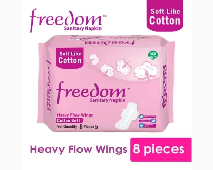 Freedom Sanitary Napkin Cotton Soft 8Padss