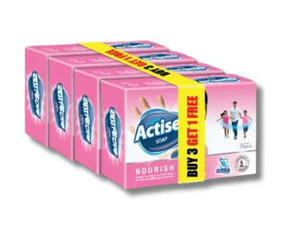 Actisef Soap Nourish 75gm (Buy3 Get1 Free)