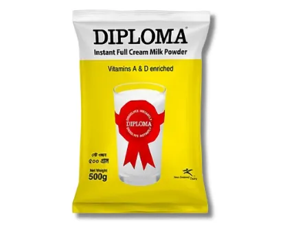 Diploma Instant Full Cream Milk Powder 500gm (Foil Pack)