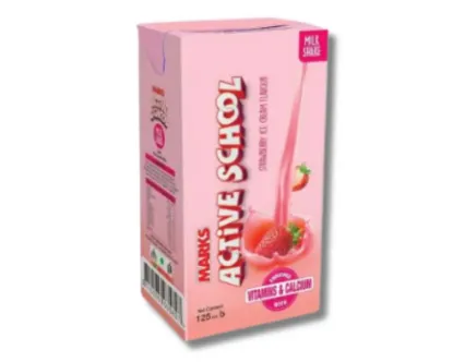 Marks Active School Milk Shake Strawberry 125ml