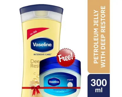 Vaseline Intensive Care Lotion 300ml (Buy1 GetPJ.50ml Fre)