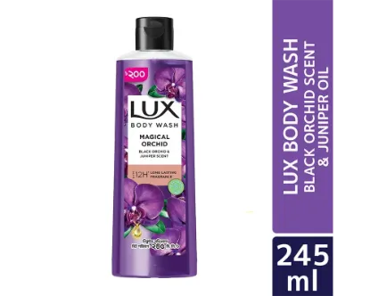 Lux Body Wash Black Orchid Scent & Juniper Oil 245ml