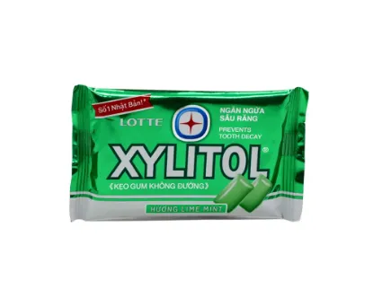 Lotte Xylitol Lime Mint Gum 11.6gm Viet Nam