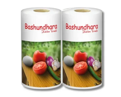 Bashundhara Kitchen Towel Double Pack (White)