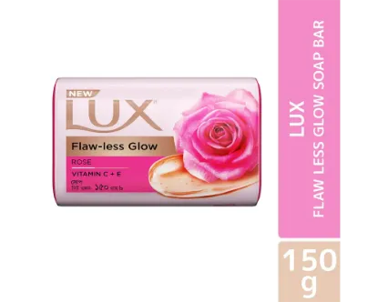 Lux Flaw Less Glow Rose Soap 150gm