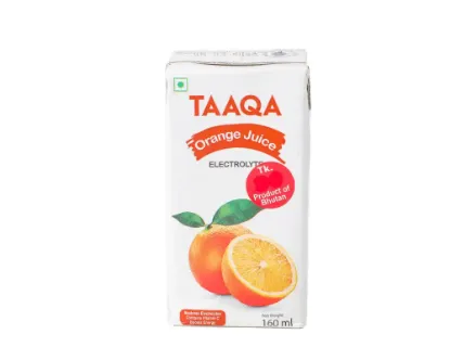 Taaqa Electrolyte Orange Juice 160ml Bhutan