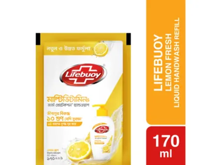 Lifebuoy Hand Wash Lemon Fresh 180(±)10ml (Pouch)