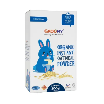 Groomy organic-instant-oatmeal-powder-200-gm