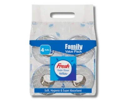 Fresh Toilet Tissue 4Pcs Roll Value Pack