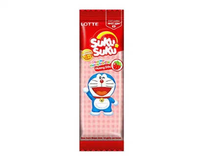 Lotte Suku Suku Lollypop Strawberry 8gm Vietnam