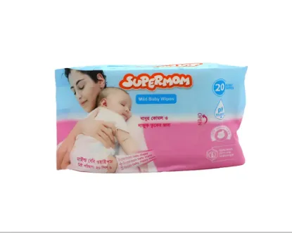 Supermom Premium Mild Baby Wipes 20Pcs